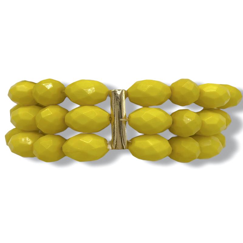 Perfect Match Yellow Beaded Bracelet Set