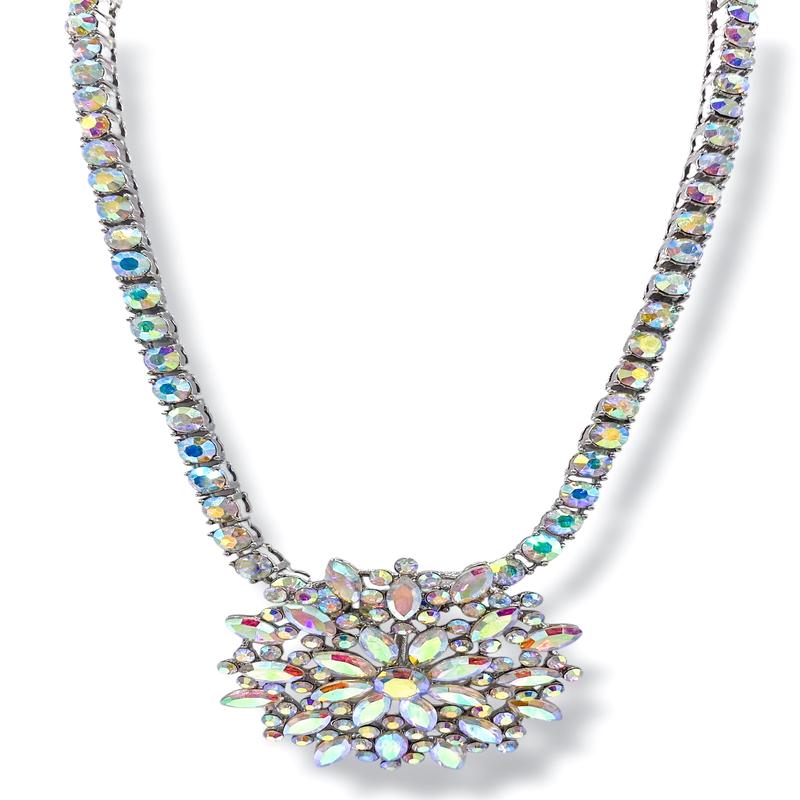 Vivian Pendant Tennis Necklace