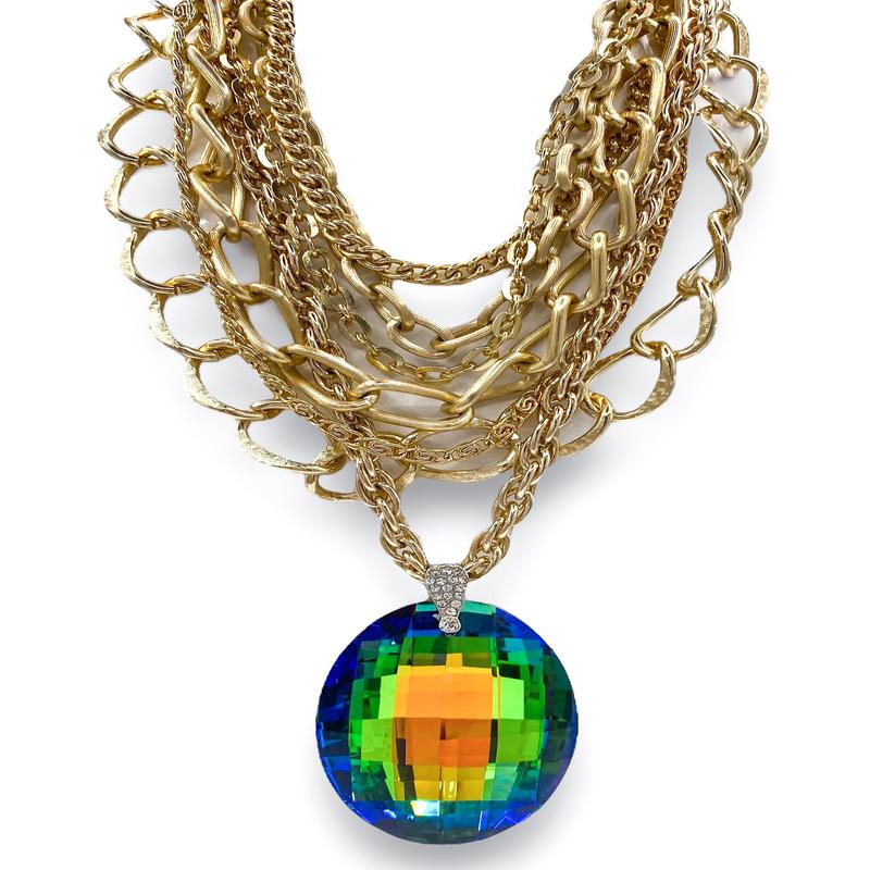 1970s Crystal Pendant 1960s Necklace | Made In The Deep South