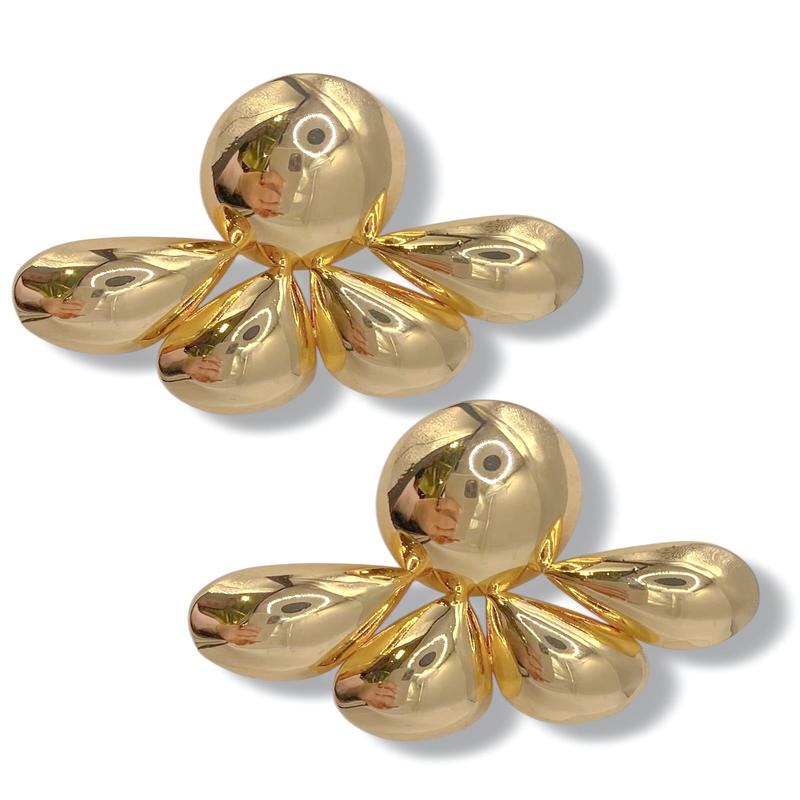 FINAL SALE Bella Chunky Oval Teardrop Earrings