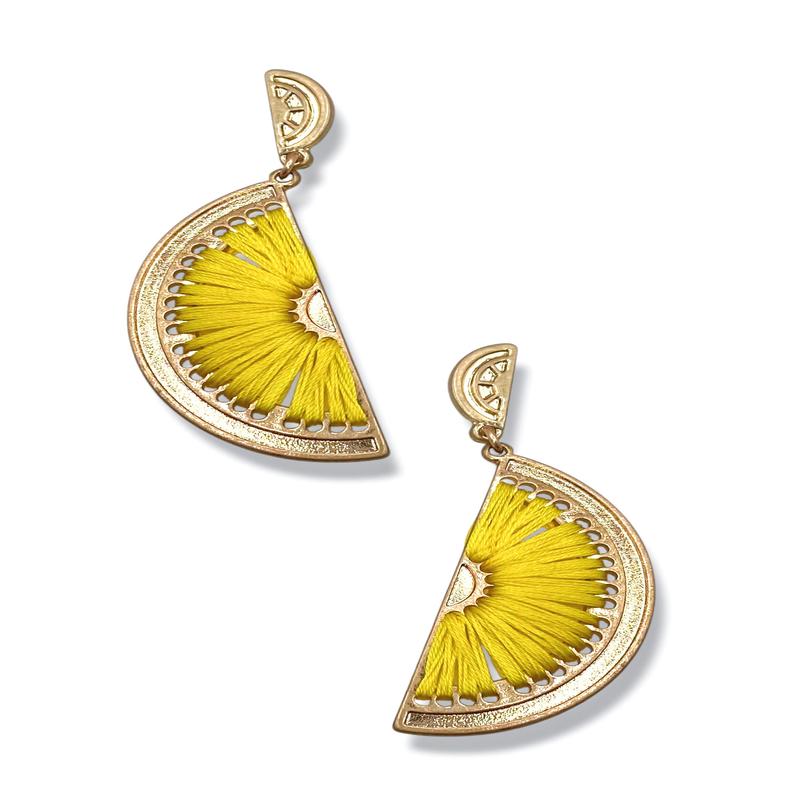 Life Gives You Lemons Thread Earrings