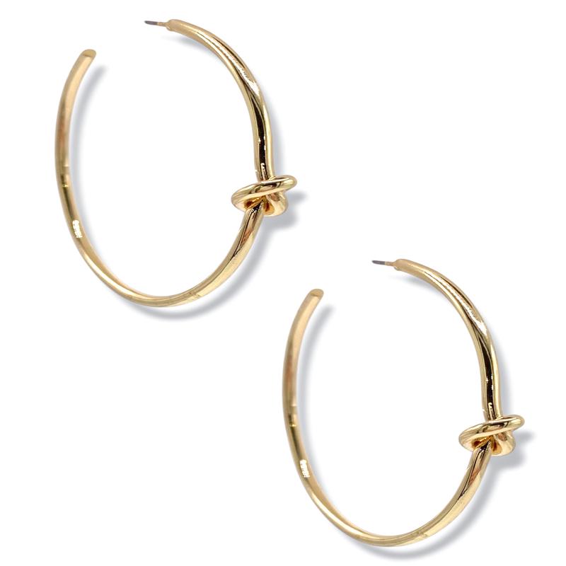 Perfect Knot Hoop Earrings *Final Sale*