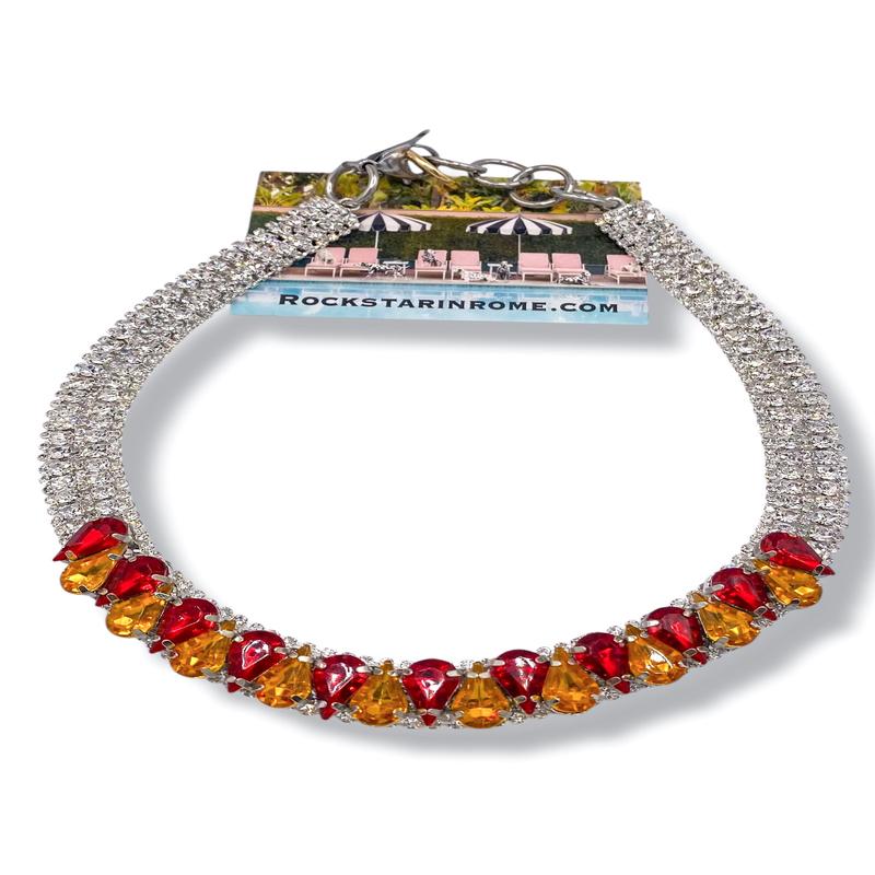 Rockstar In Rome Kansas City Cheifs Necklace