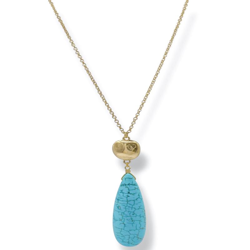 Salem Long Turquoise Drop Necklace *Final Sale*