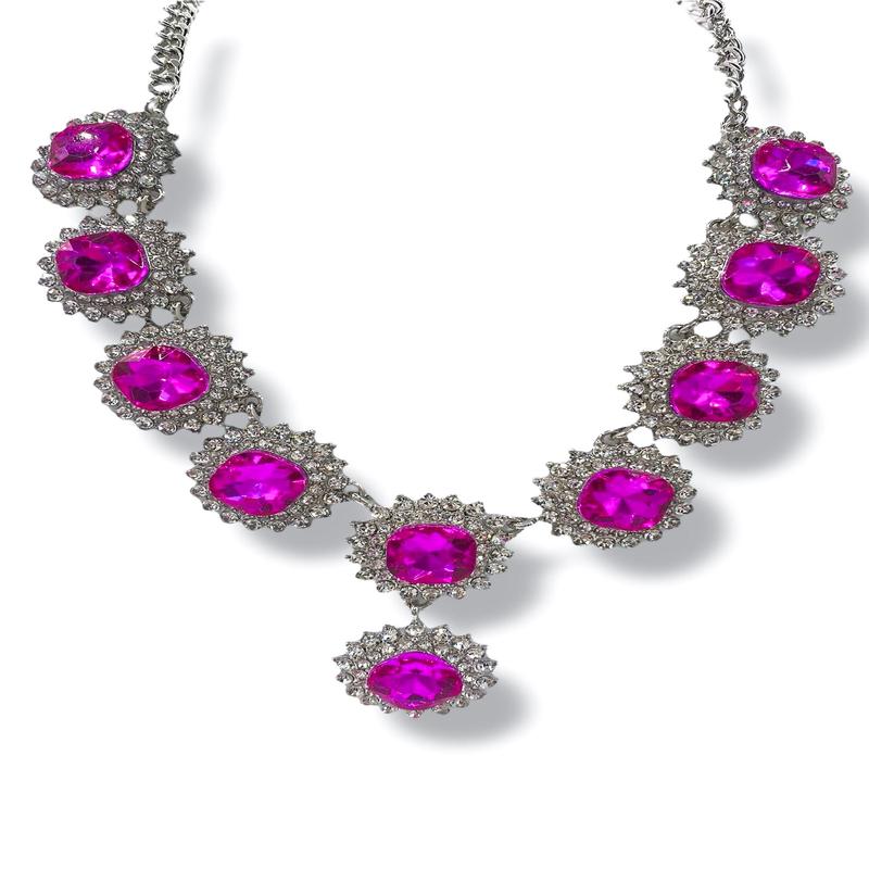The Runway Fuchsia Statement Necklace