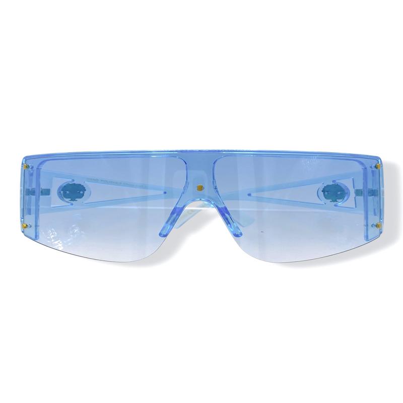 Undercover Blue Visor Style Sunglasses