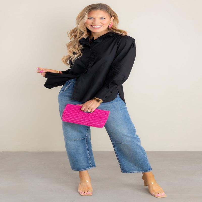 Back To Back Black Long Sleeve Top *Final Sale*