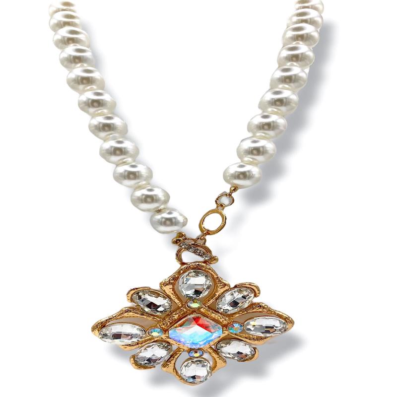 Celeste Pearl Statement Necklace