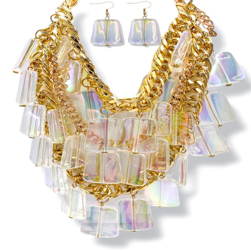 Charlotte Gold Statement Necklace
