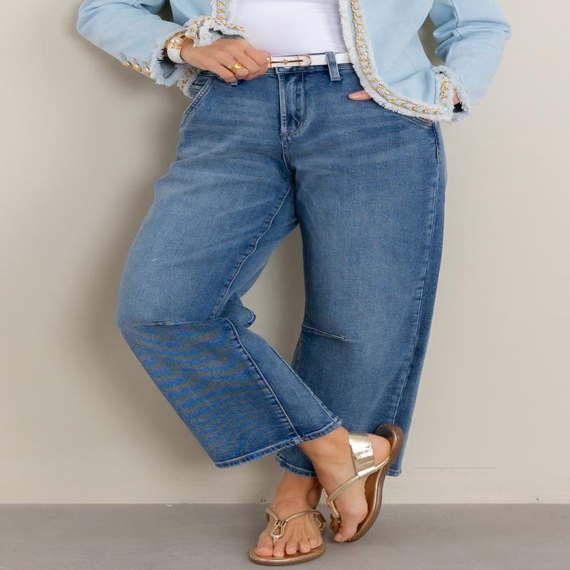 DEAR JOHN Barrel Lasso Western Hue Jean