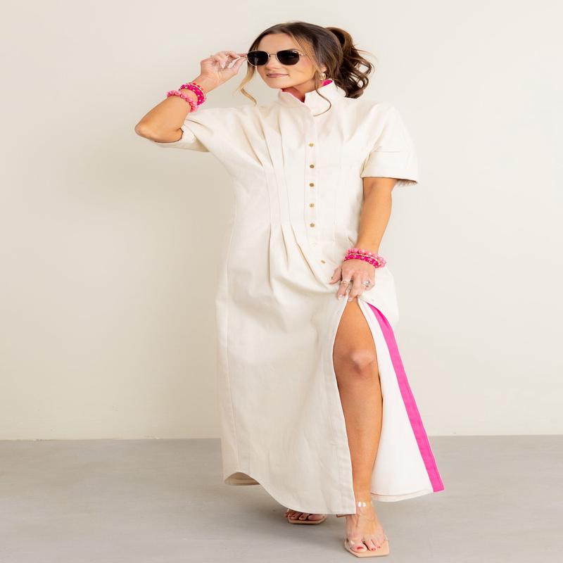 Emily McCarthy Georgia Sandshell Maxi Dress