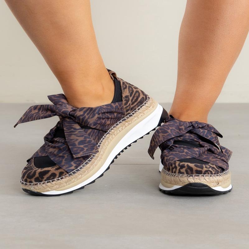 FREE PEOPLE Chapmin Espadrille Leopard Sneaker *Final Sale*