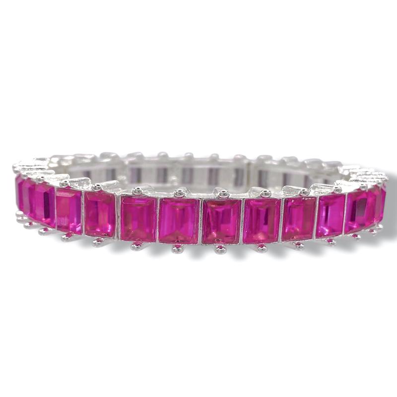 Hattie Fuchsia Stretch Bracelet *Final Sale*