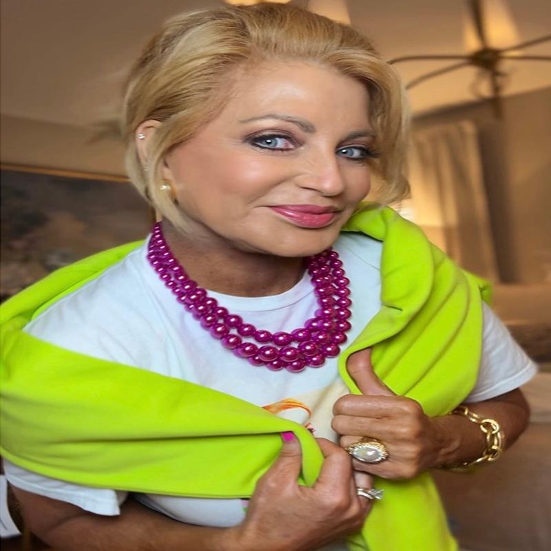 Jackie Fuchsia Pearl Layered Necklace *Final Sale*