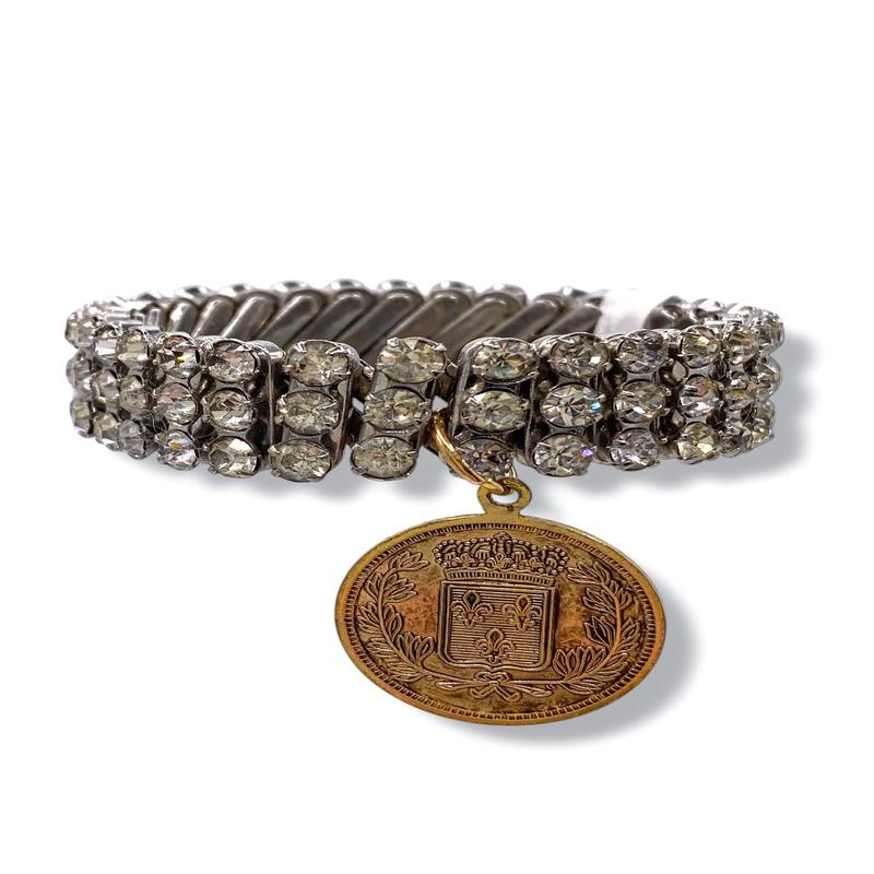 Made In The Deep South 1960s Coin Stretch Bracelet