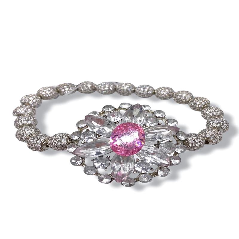 Rockstar In Rome Brooch Pave Bracelet