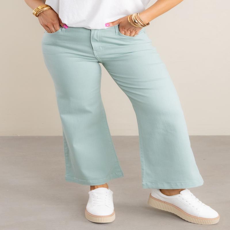Sofia Opal Wide Leg Culotte Jean - FINAL SALE