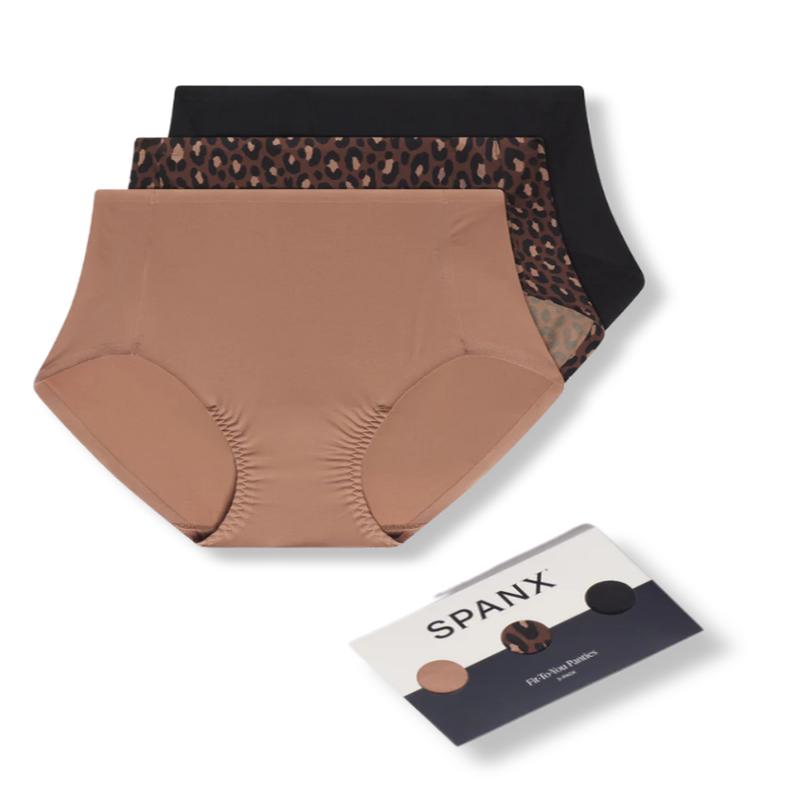 Spanx Fit-To-You Leopard Brief Panties 3 Pack *FINAL SALE*