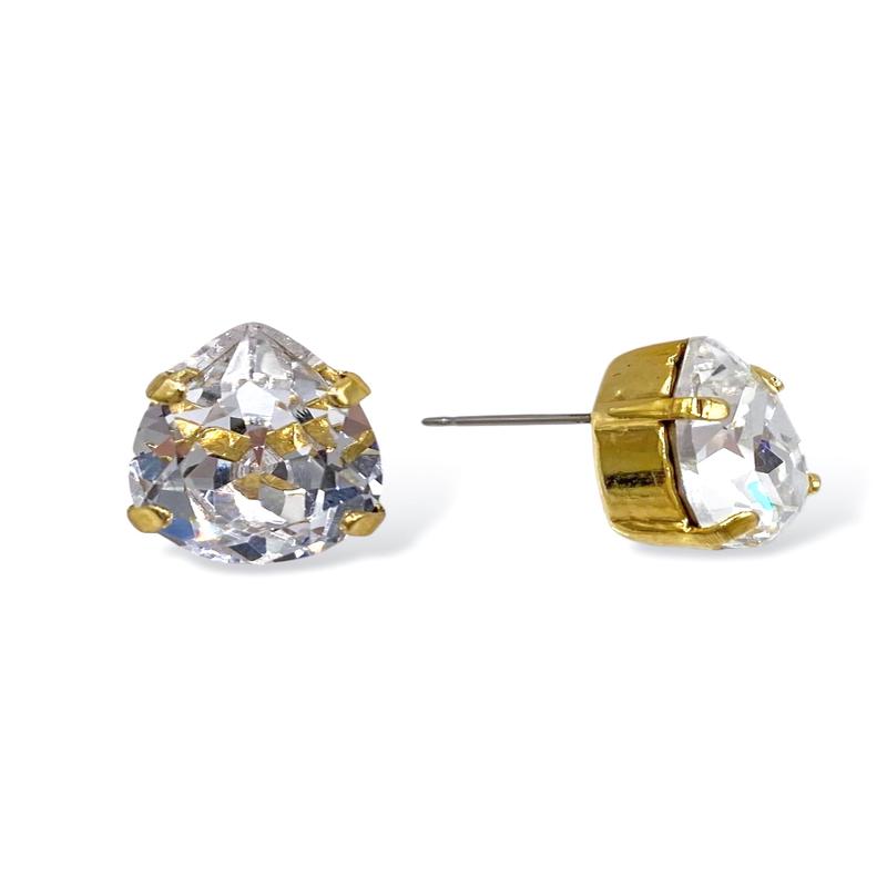 TOVA Lumi Clear Stud Earrings