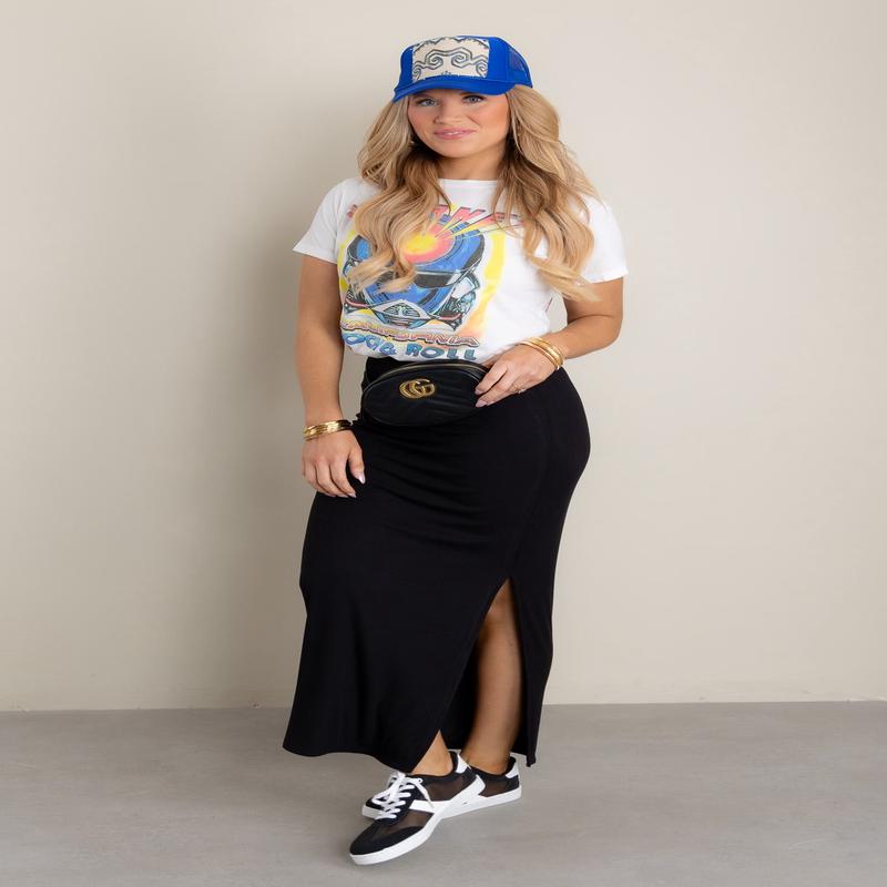 Z Supply Jalen Black Midi Skirt *Final Sale*