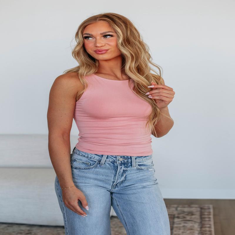 Ariel Basic Tank - Blush