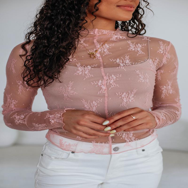 Asa Lace Top - Blush
