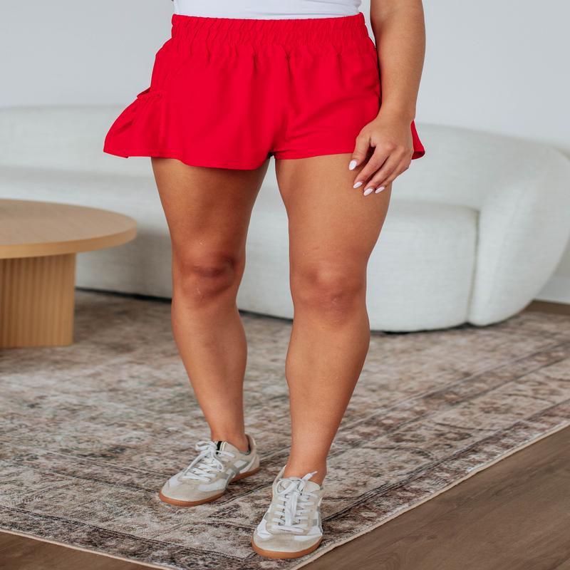 Citra Active Shorts - Cherry