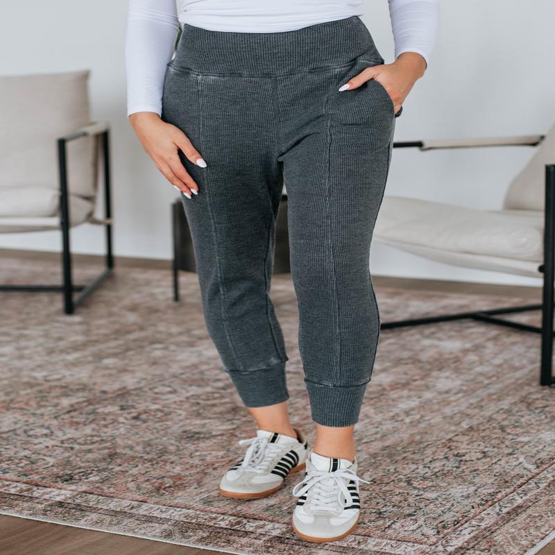 Go The Distance Joggers - Vintage Black