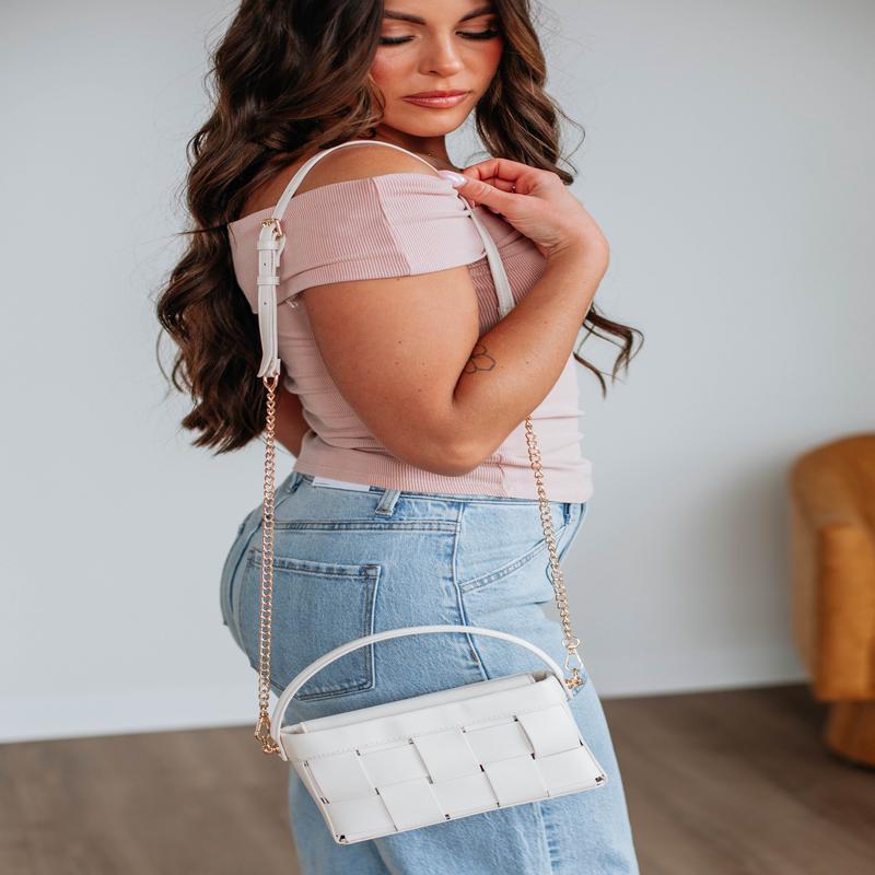 Lissette Woven Bag - Cream