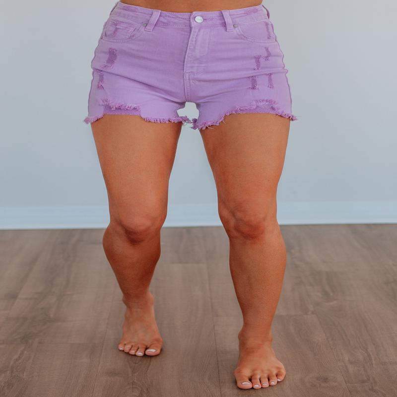 Mae Risen Shorts - Lavender