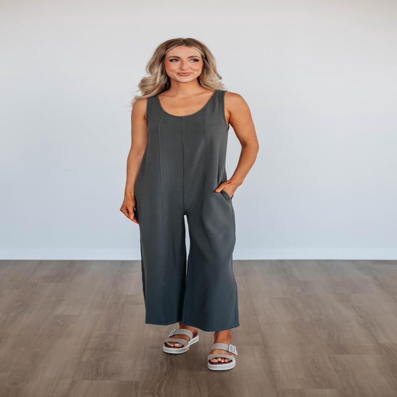 Maebyn Jumpsuit - Charcoal