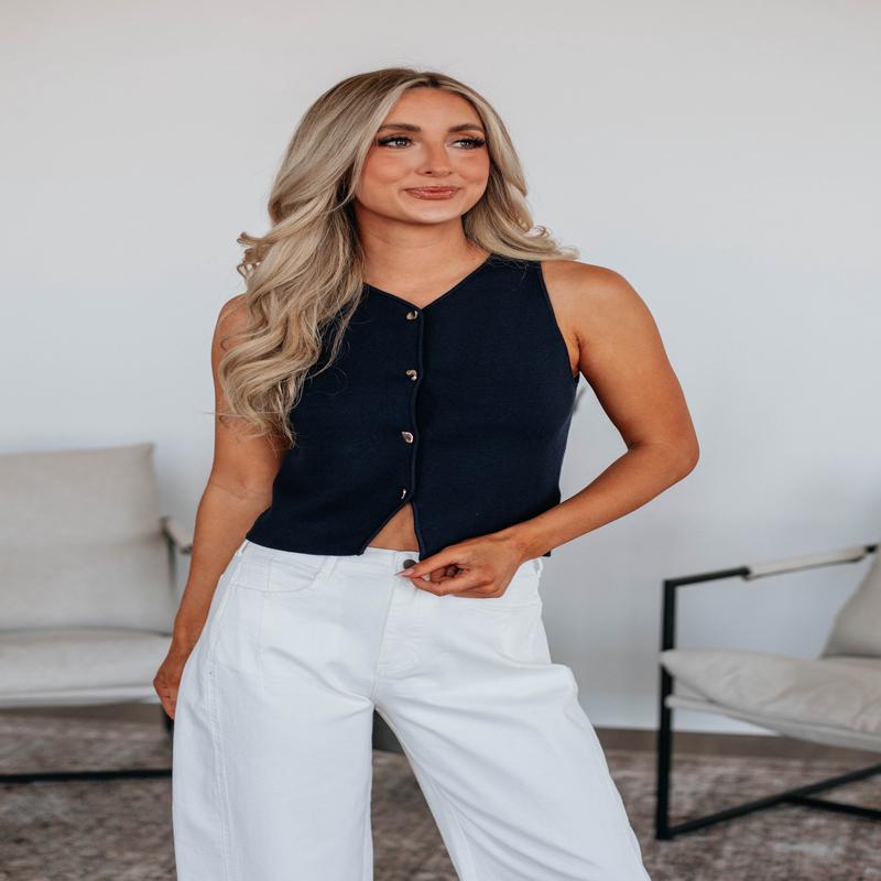 Paola Top - Navy