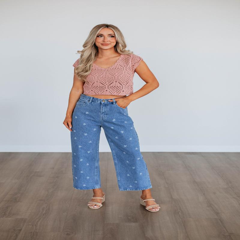 Until You're Mine Pants - Medium Wash