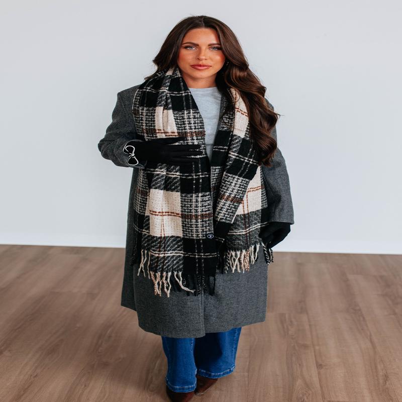 Cozy Up Plaid Scarf