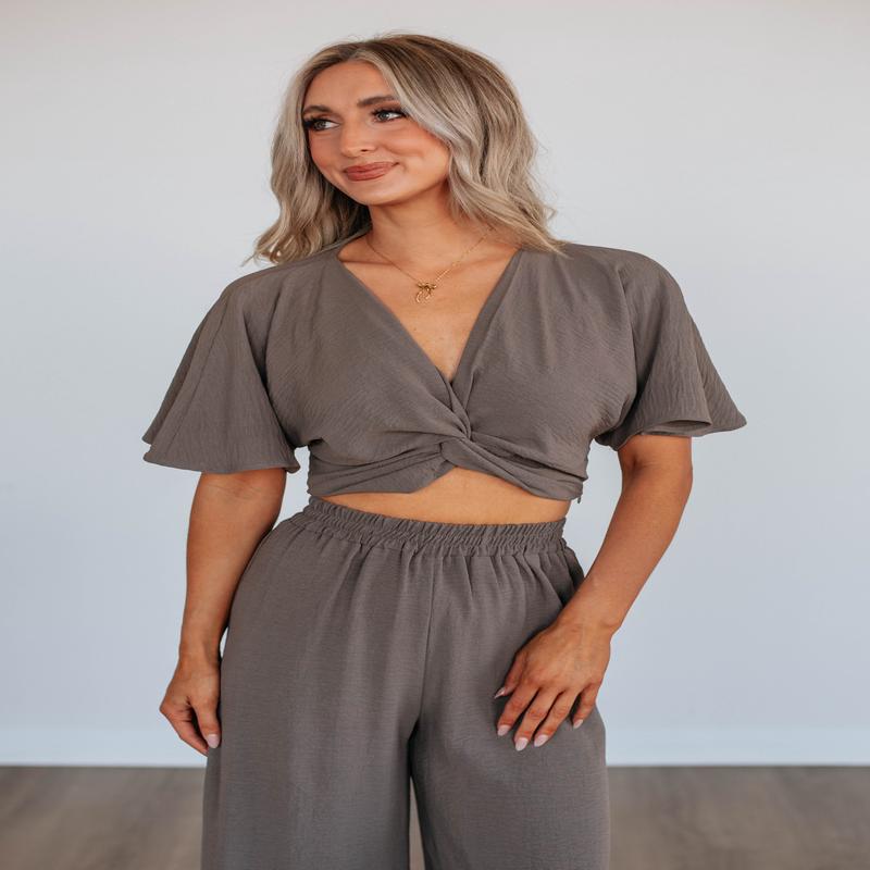 Joselynn Twist Front Top