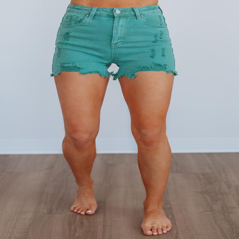 Mae Risen Shorts - Jade