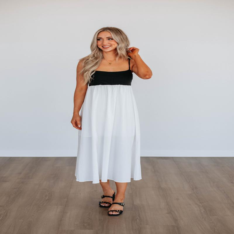 Marleigh Babydoll Midi Dress