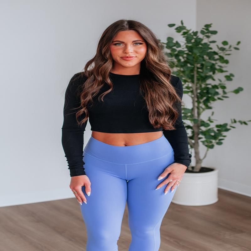 Mazure Ribbed Top - Black