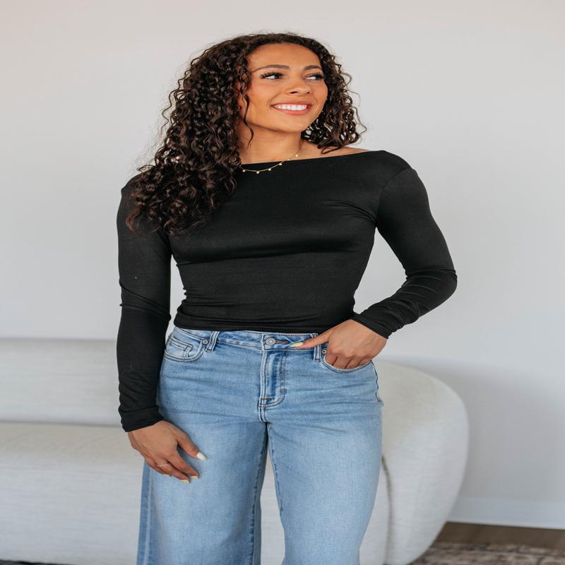 Ronin Long Sleeve Top - Black