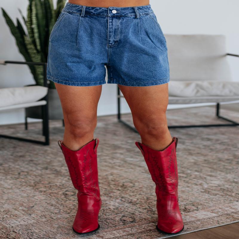 Sawyer Denim Shorts - Dark Wash