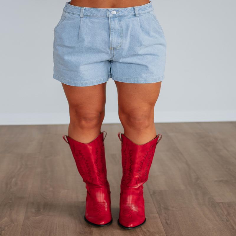 Sawyer Denim Shorts - Light Wash