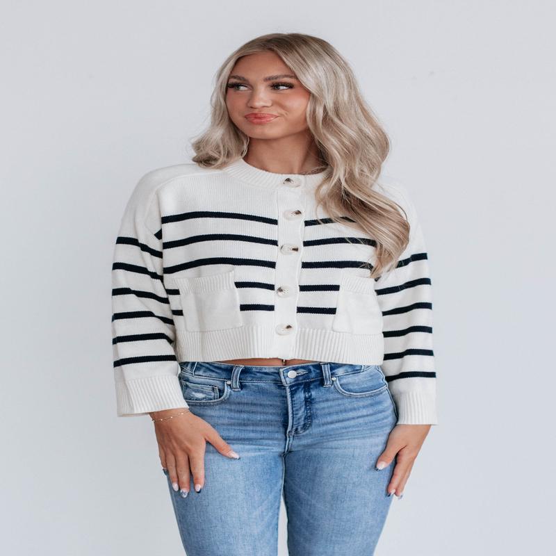 Harbor Striped Cardigan