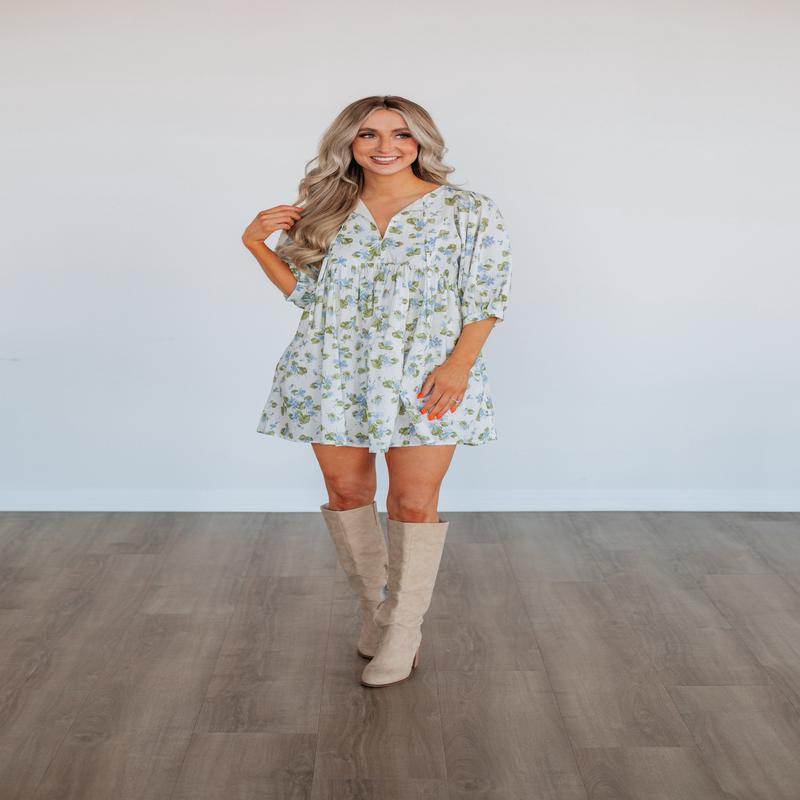 Linden Floral Babydoll Dress