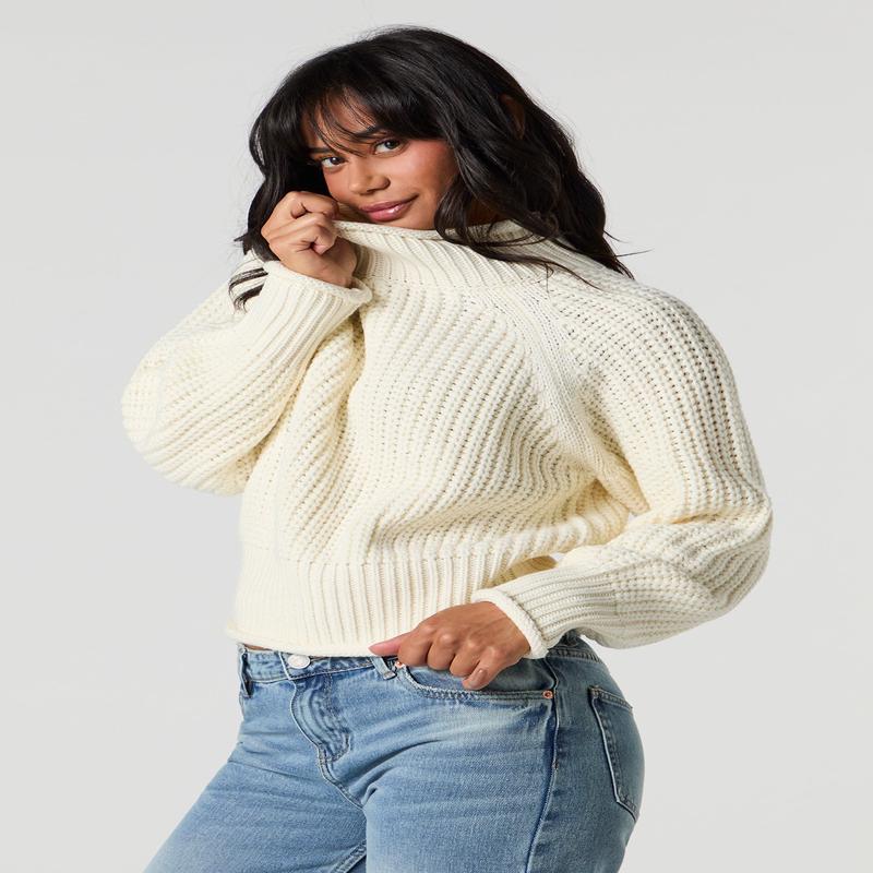 Chunky Knit Turtleneck Sweater
