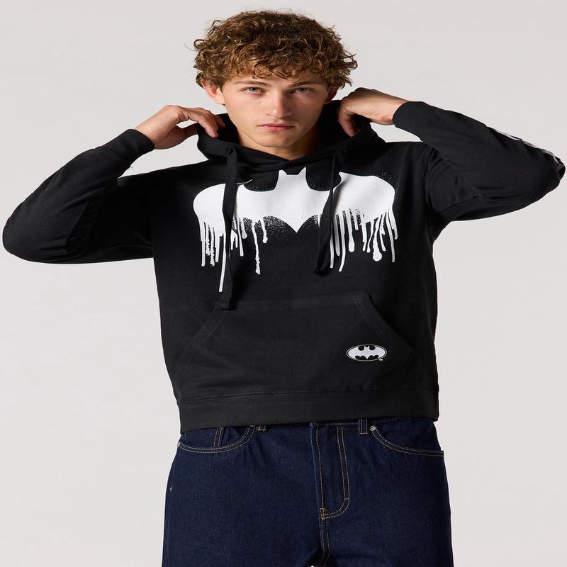 Haut  capuchon en molleton  imprim Batman