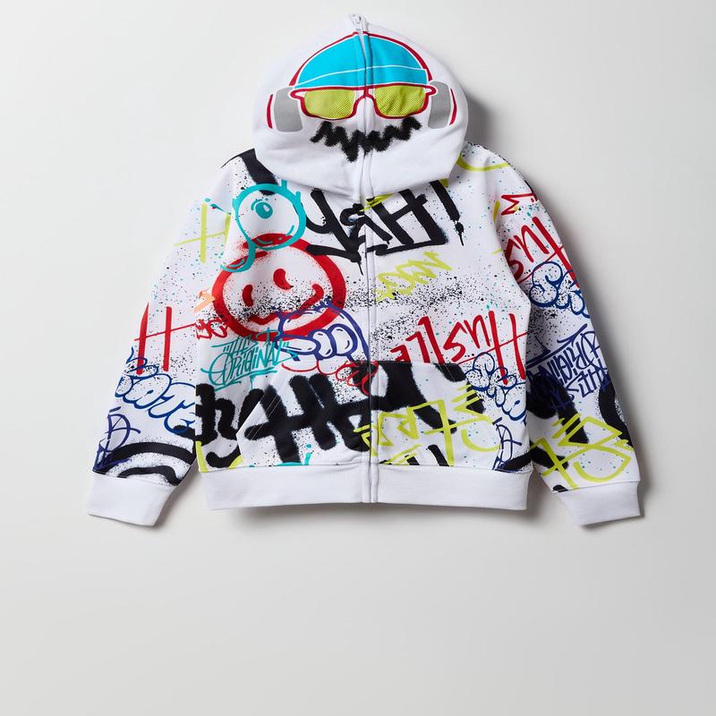 Kids Graffiti Full Zip Hoodie