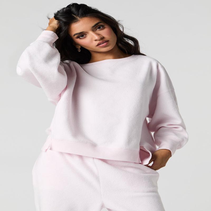 Sherpa Crew Neck Sweatshirt