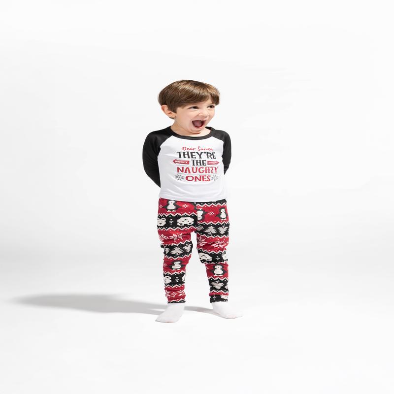 Toddler Fammy Jammies Naughty List Pajama Set