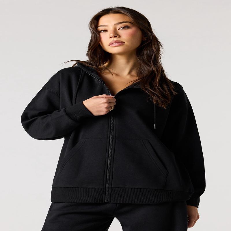 Fleece Zip-Up Hoodie