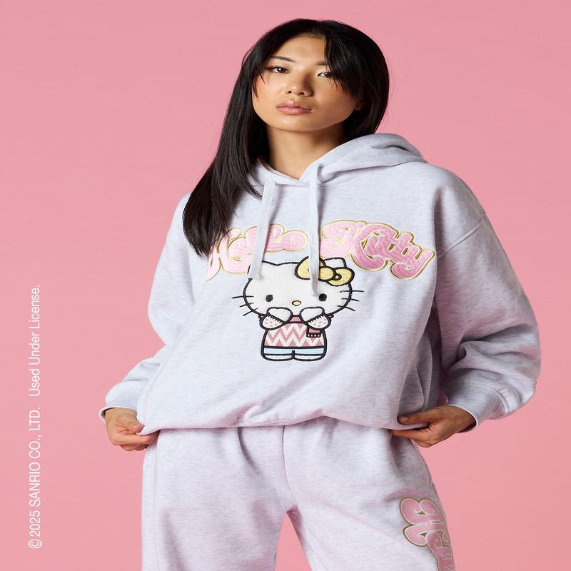Hello Kitty Holiday Embroidered Hoodie